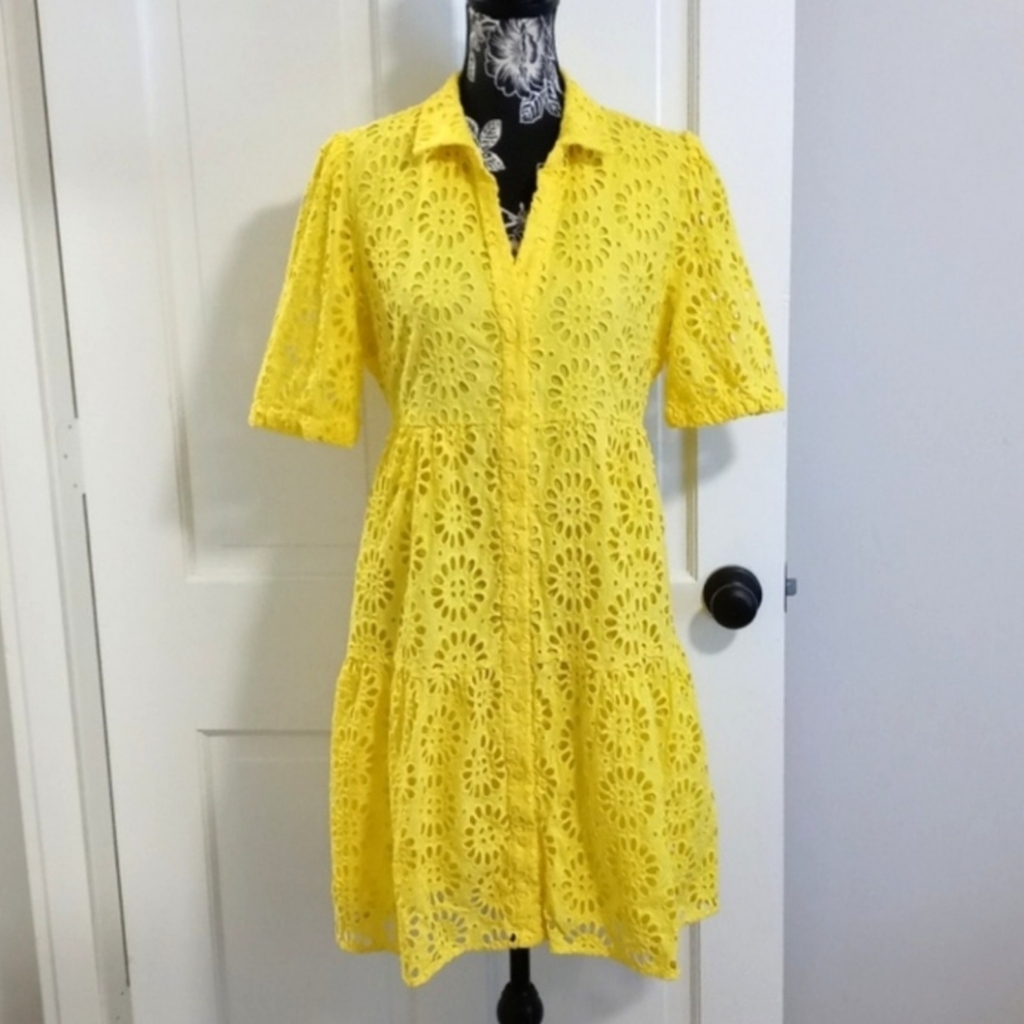 Htf Lilly Pulitzer - Kenna Eyelet Shirt Dress